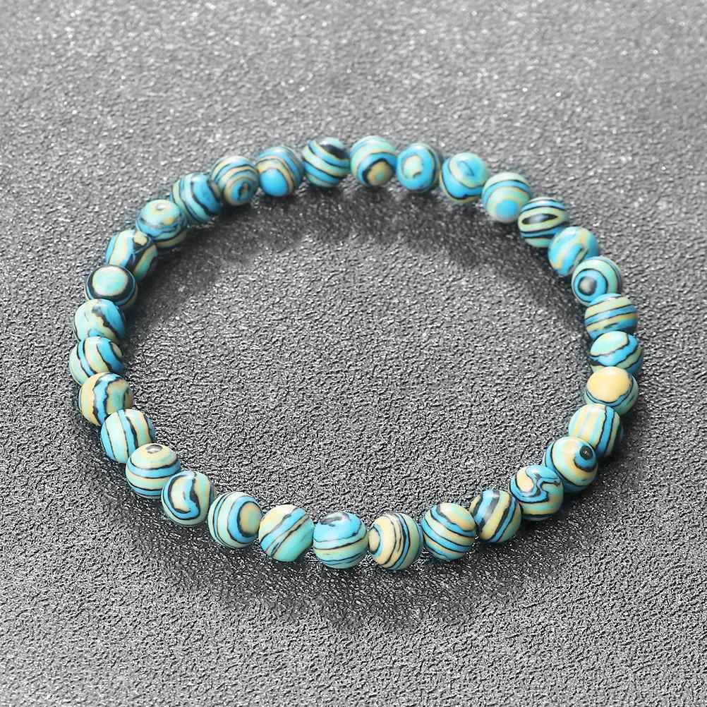 Ember - Blå Malachit Natursten Armband