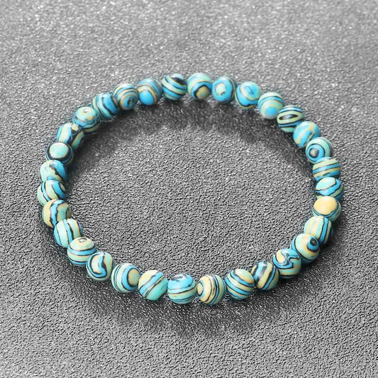 Ember - Blå Malachit Natursten Armband